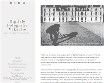 Tablet Screenshot of digitalefotografievakantie.nl